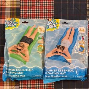 H2o Go Swim Floating Mats Green and Blue